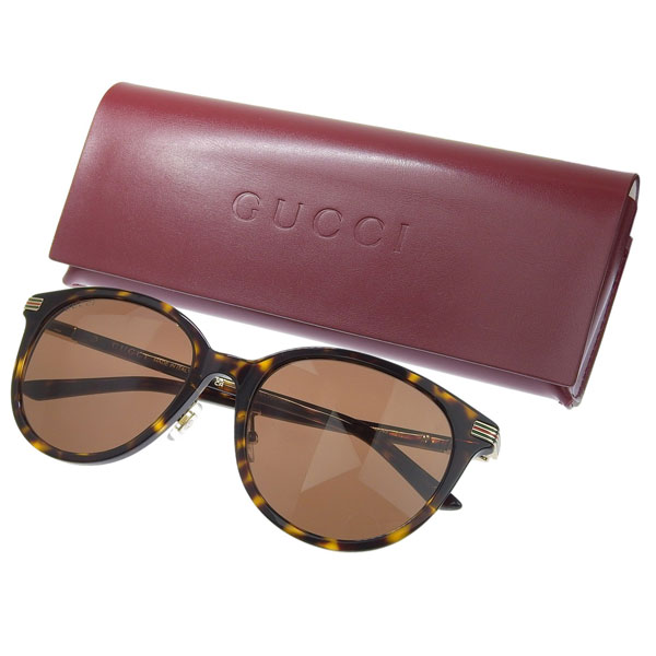 グッチ サングラス メンズ レディース 55□19 145 ブラウンマルチ ファッション用グラス GG1452SK002 GUCCIの画像