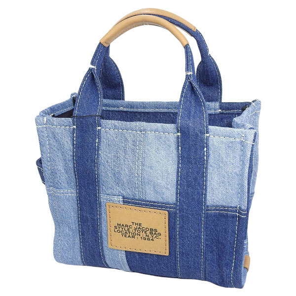 MARC JACOBS◇THE DENIM MINI TOTE BAG/トートバッグ/コットン/IDG