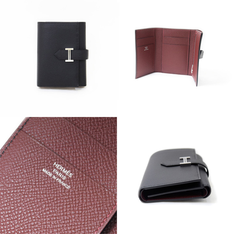 HERMES 【並行輸入品】エルメス 三つ折り財布 ベアン コンパクト