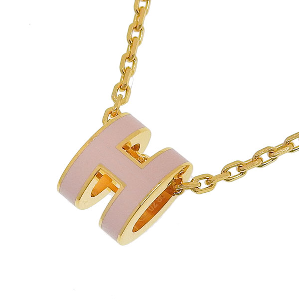エルメス アクセサリー レディース ネックレス ゴールド×ピンク H147992F85 HERMES