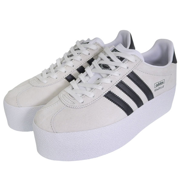 アディダス オリジナルス スニーカー シューズ 靴 レディース 厚底 24cm レザー IVORYBLACK ガゼル アップ Gazelle Up IH1289 24 adidas Originals