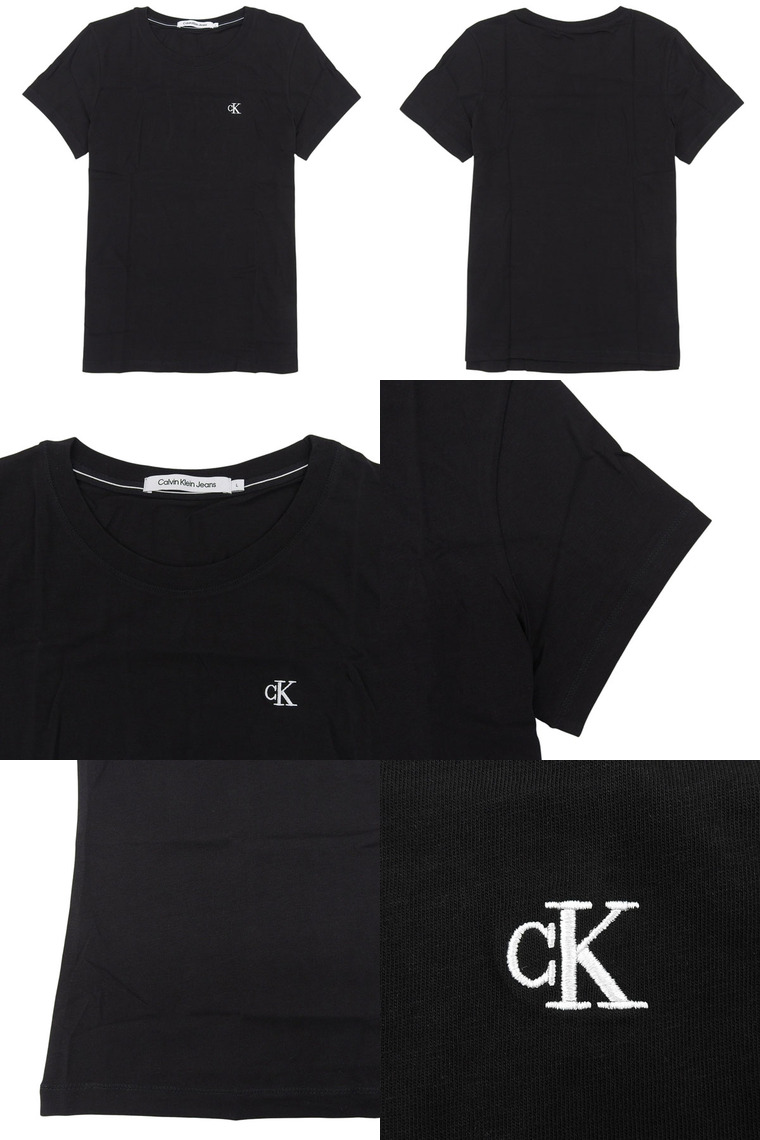  カルバンクライン 半袖 Tシャツ J20J212883 レディース コットン カットソー ロゴ刺繍 ちびロゴT クルーネック カラー2色 Calvin Klein カルバンクライン 半袖 Tシャツ J20J212883