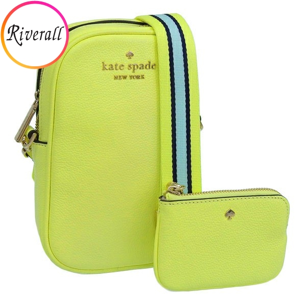 ケイトスペード バッグ レディース ショルダーバッグ アウトレット レザー イエロー nszip phn cabdy K4854-301 KATE SPADE