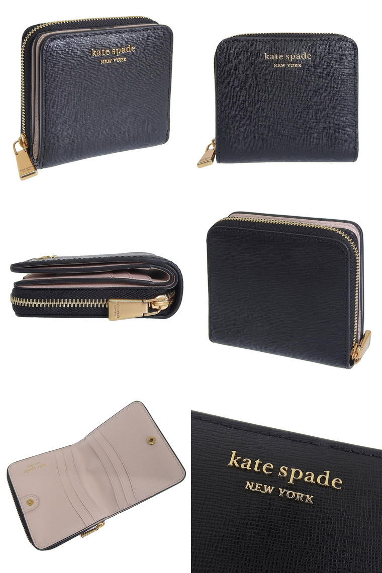 折りたたみ財布 Kate spade new york Leather compact Wallet レナ ミディアム コンパクト バイフォールド ウォレット | 財布