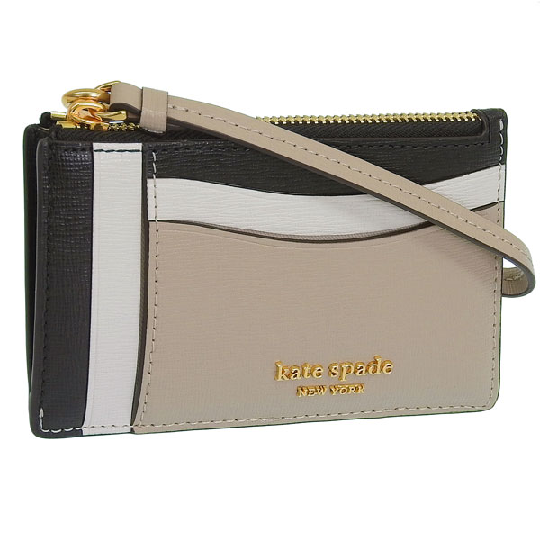 ケイトスペード カードケース コインケース 小銭入れ レディース レザー ベージュマルチ MORGAN COLORBLOCKED SA CN CRDCSWRSTLT K8966 200 kate spade