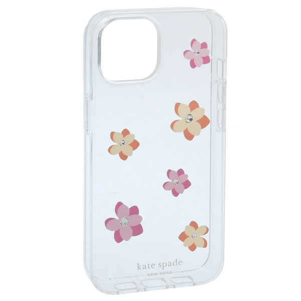ケイトスペード スマホケース レディース クリアーマルチ FLOWER PRINTED FLOWERS AND SHO iPhone 14 KB321 961 kate spade