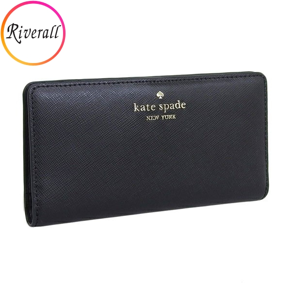 ケイトスペード 財布 レディース 長財布 アウトレット レザー ブラック large slim bifold wallet KC579 001 KATE SPADE :kc579 001:Riverall(リヴェラール)