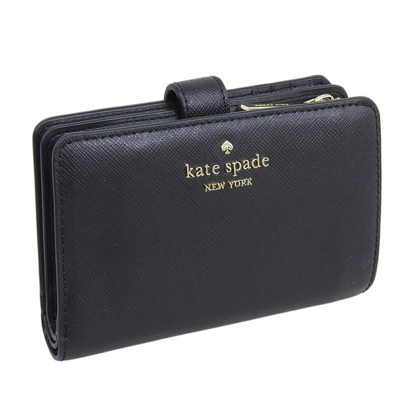 ケイトスペード 財布 レディース 二つ折り財布 アウトレット レザー ブラック medium compact bifold wallet  KC580-001 KATE SPADE : kc580-001 : Riverall(リヴェラール)Yahoo!店 - 通販 -  Yahoo!ショッピング