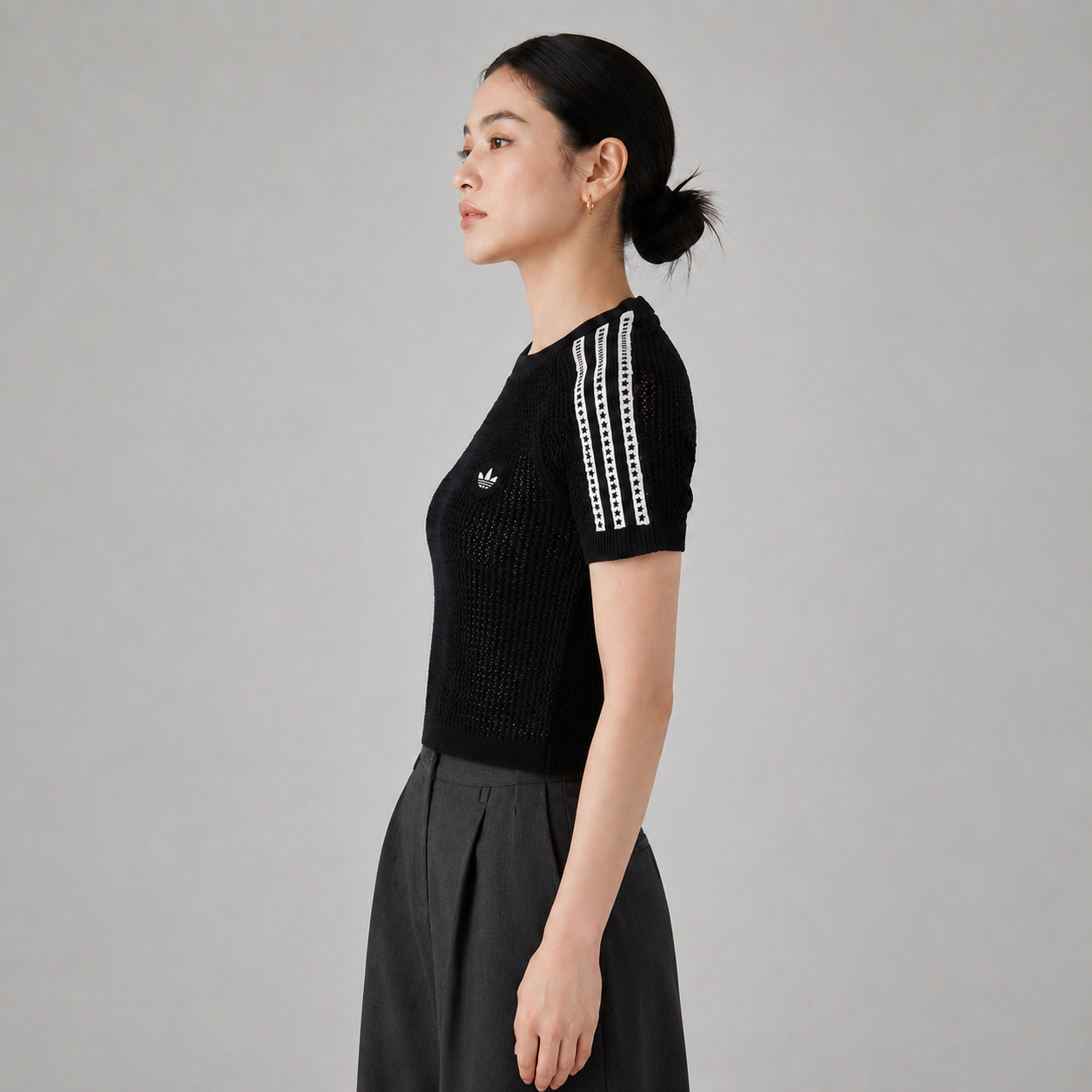 【並行輸入品】 韓国直送 アディダス オリジナルス 半袖 Tシャツ レディース ニット クロシェ カリ ティー KE0200 KC6481 adidas Originals 特価 | adidas Originals | 10