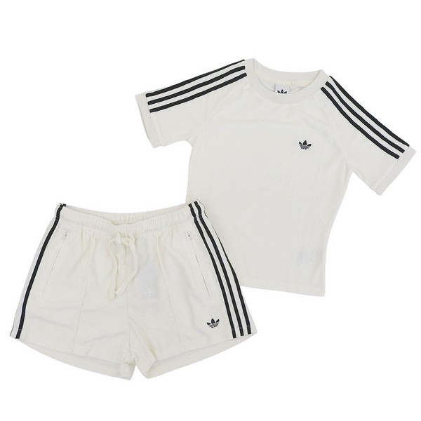 アディダス オリジナルス レディース テリー タオル セットアップ 半袖 Tシャツ ショートパンツ TT CALI TEE TT SHORTS KD1411-1397 adidas Originals | adidas | 09