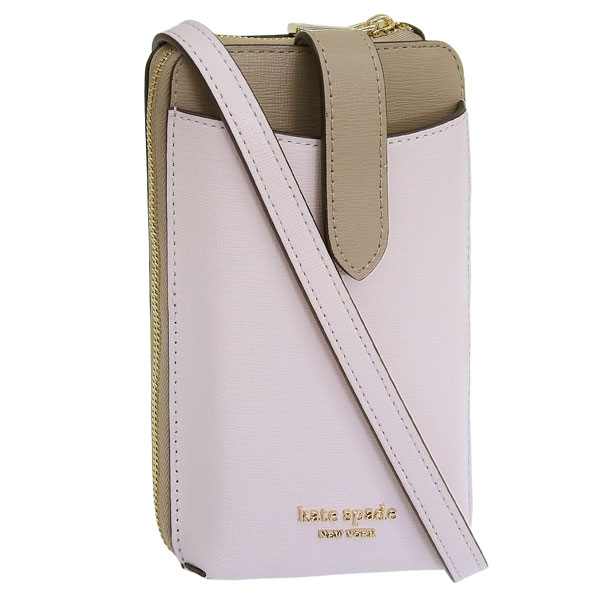 ケイトスペード バッグ レディース ショルダーバッグ スマホショルダー レザー ピンク MORGAN COLORBLOCKED SA PHN XBDY KD723 652 kate spade