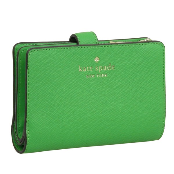 ケイトスペード2つ折り財布★グリーン未使用品 kate spade NEW YORK ケイトスペード 財布 レディース 2つ折り