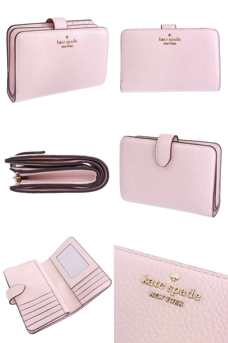 【新品】kate spade 長財布 本革 お札を折らずに収納できる ピンク org.jpg