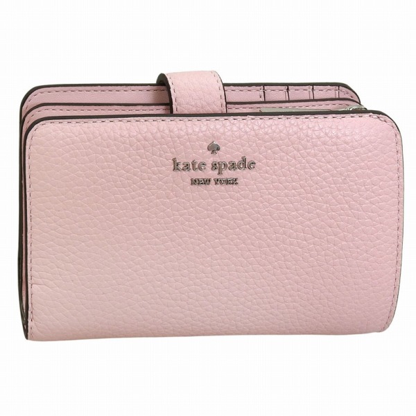 ケイトスペード 財布 レディース 2つ折り 折財布 コンパクト アウトレット レザー ピンク med comp bifld KH787 961 kate spade