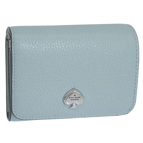ケイトスペード 財布 レディース 2つ折り 折財布 コンパクト アウトレット レザー グリーン KAYLA SM LZIP WALLET KK056 303 kate spade