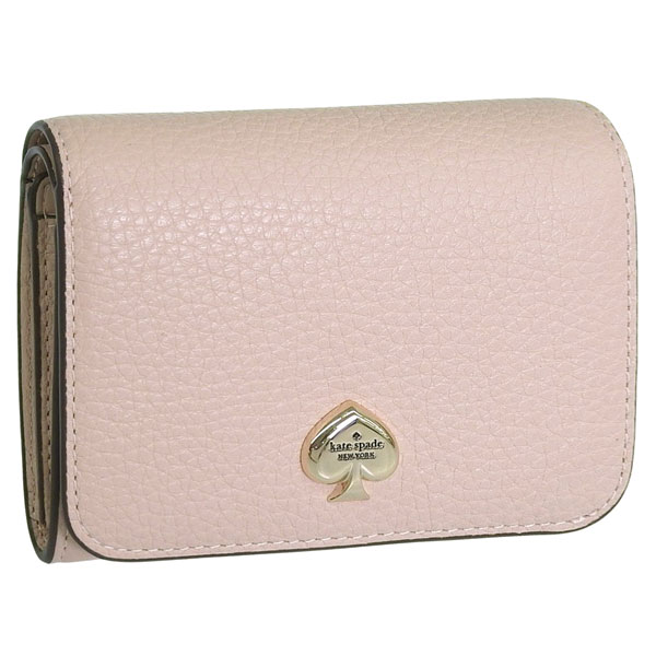 ケイトスペード 財布 レディース 二つ折り財布 アウトレット レザー ピンク KAYLA SM LZIP WALLET KK056-701 KATE SPADE