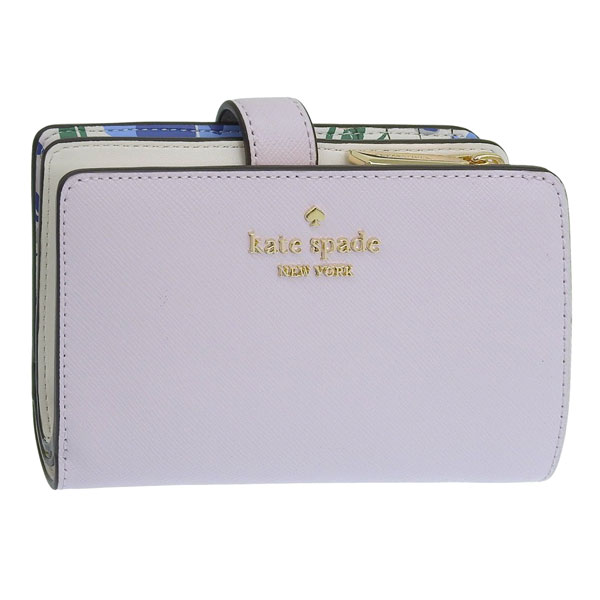 ケイトスペード 財布 レディース 二つ折り財布 アウトレット レザー 花柄 ピンク MADISON MD CMPCT BIFLD KK950-500 KATE SPADE