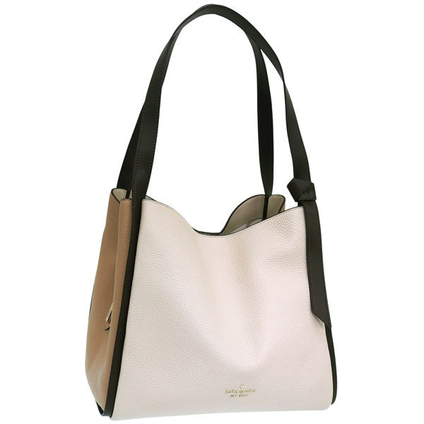 ケイトスペード バッグ レディース ショルダーバッグ アウトレット レザー ベージュ knott colorblock lg carryall KM662-960 KATE SPADE