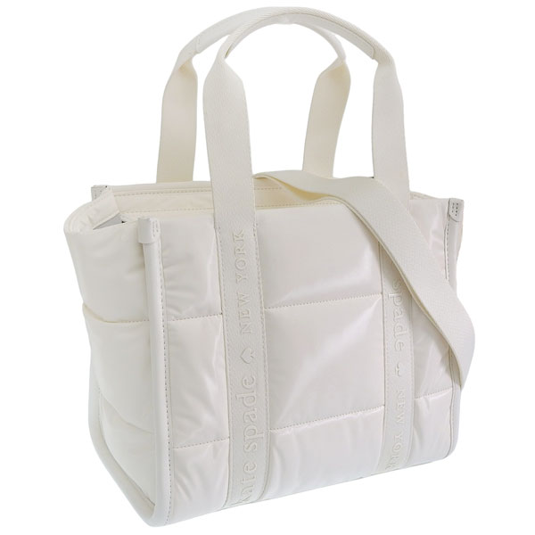 ケイトスペード バッグ レディース ショルダーバッグ 2way 斜めがけ アウトレット ホワイト kip puffy small tote KM669 100 kate spade