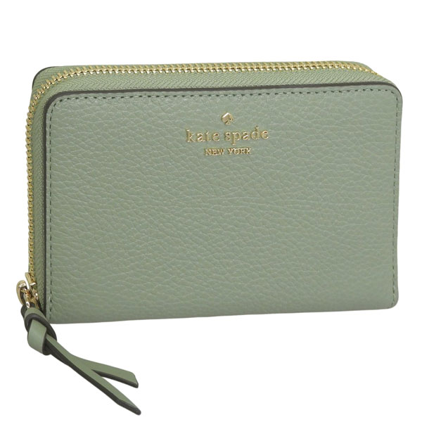 ケイトスペード 財布 レディース 二つ折り財布 アウトレット レザー オリーブグリーン KNATT MED WALLET KN730-300 KATE SPADE