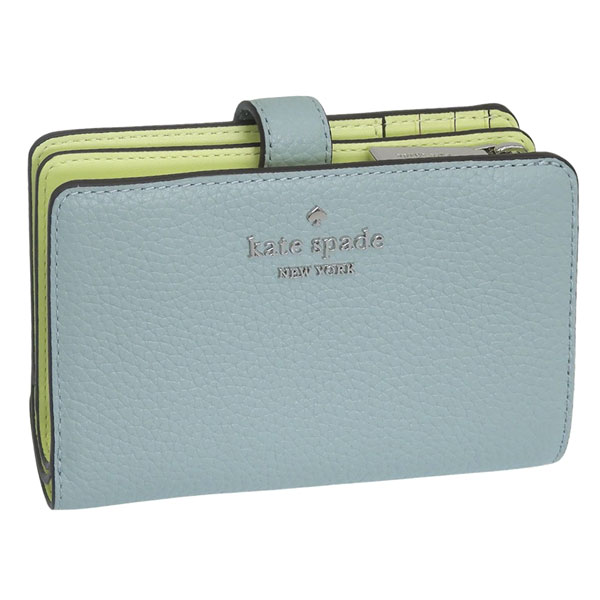 ケイトスペード 財布 レディース 2つ折り 折財布 コンパクト アウトレット レザー グリーン WALLETS MED COMBIFLD KN750 300 kate spade