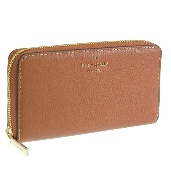 ケイトスペード 財布 レディース 長財布 アウトレット レザー ブラウン wallets pick stitch large cont KP053 200 kate spade