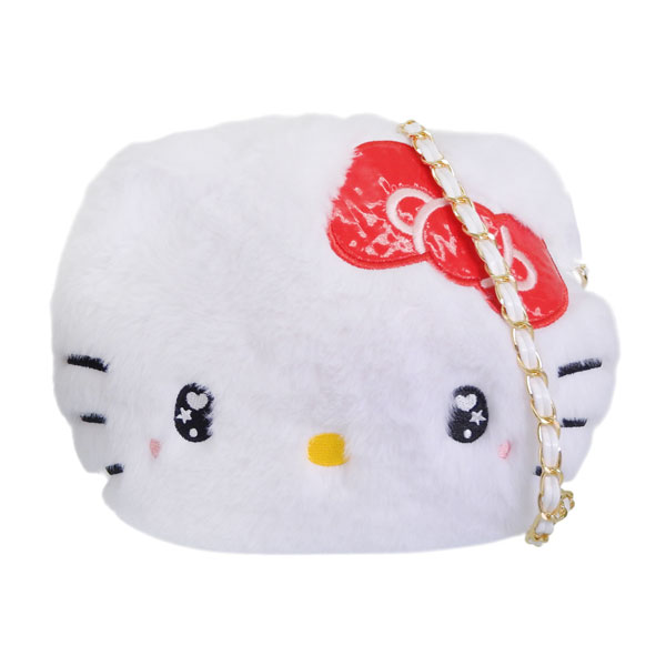 サンリオ キティ バッグ レディース ショルダーバッグ フェイクファー ホワイト KTダイカットファーショルダー 113 KT113 SANRIO | sanrio | 01