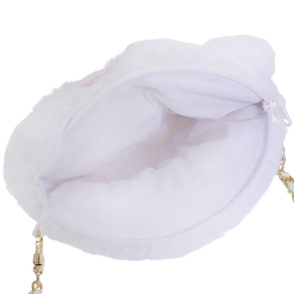 サンリオ キティ バッグ レディース ショルダーバッグ フェイクファー ホワイト KTダイカットファーショルダー 113 KT113 SANRIO | sanrio | 04