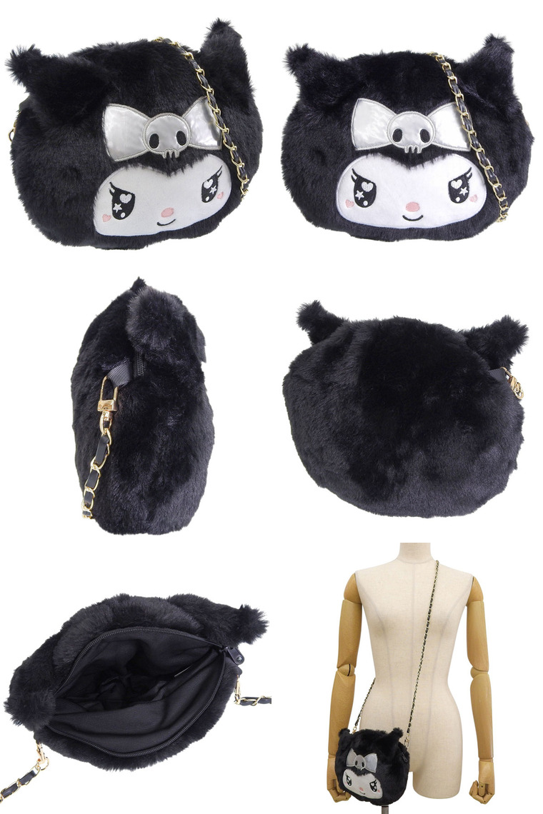 即購入可！ マイメロディ♡クロミ クロコダイル風ショルダーバッグ クロミ マイメロディ♡クロミ ロングストラップクロコダイル風ショルダー