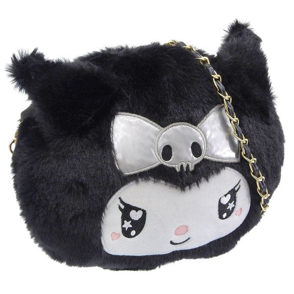 サンリオ クロミ バッグ レディース ショルダーバッグ フェイクファー ブラック KUダイカットファーショルダー 115 KU115 SANRIO