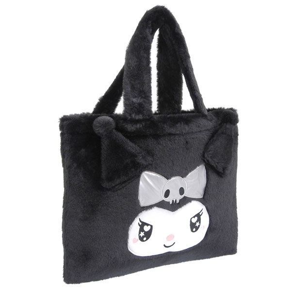 サンリオ クロミ バッグ レディース トートバッグ フェイクファー ブラック KUダイカットファートート 65 KU65 SANRIO A4対応 | sanrio
