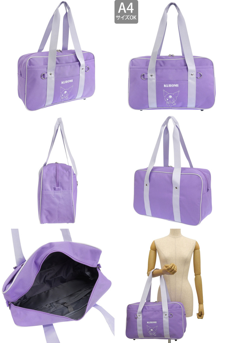 サンリオ バッグ レディース トートバッグ キティ クロミ マイメロディ シナモロール ポチャッコ キャラ かわいい 推し 推し活 カラーバッグ A4対応 SANRIO | sanrio | 08