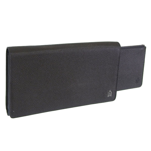 ダンヒル 財布 メンズ 長財布 レザー ブラック BOURDON MINI ORGANISER L2M1C3Z dunhill