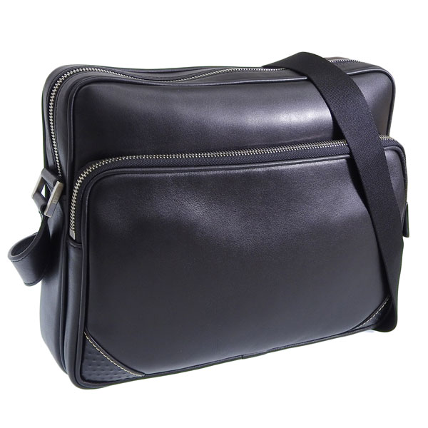 Dunhill バッグ メンズ ショルダーバッグ メッセンジャーバッグ レザー ブラック CITY MESSENGER L3PC69A ダンヒル
