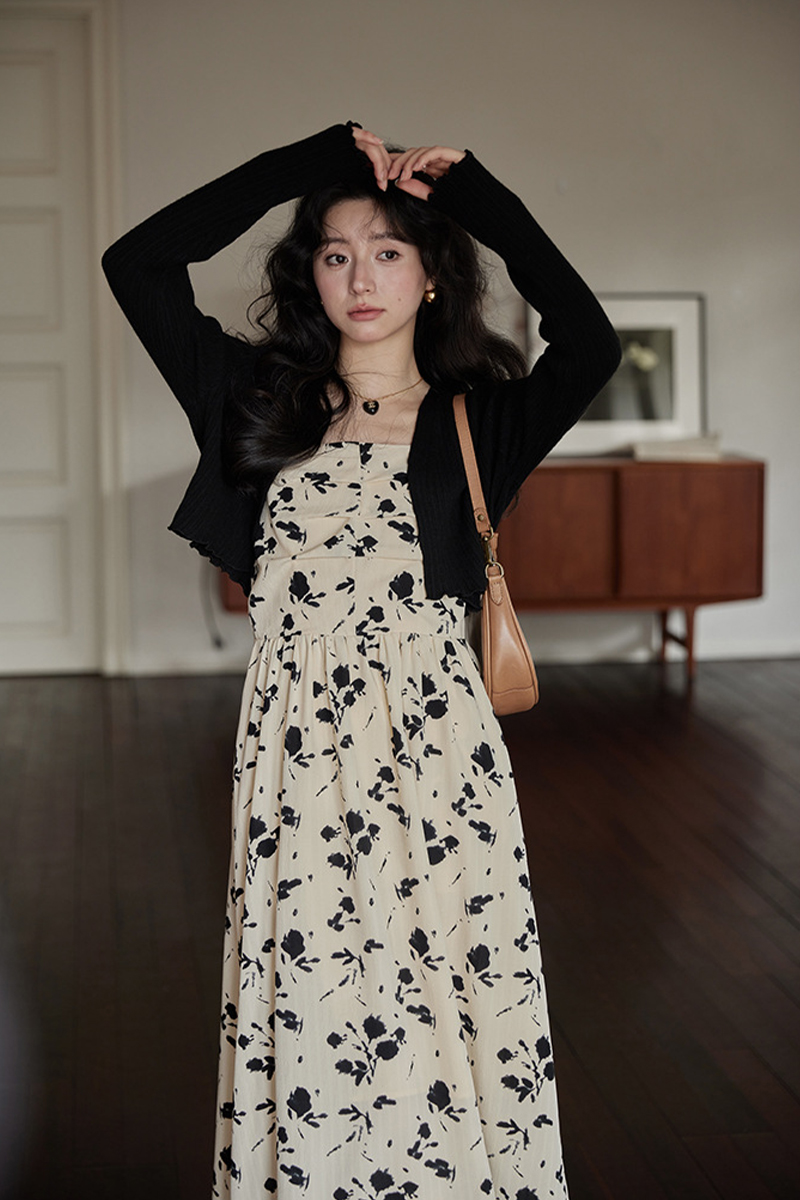 ロングワンピース メイフラワーAライン ドレス レディース RINRE リンレ 韓国 ファッション｜riverall｜20