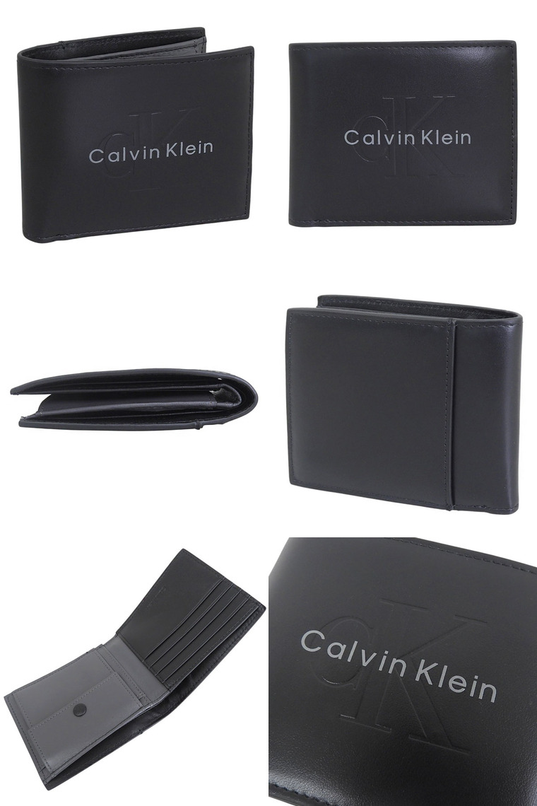 Calvin Klein（カルバン・クライン） 財布 メンズ 2つ折り 折財布