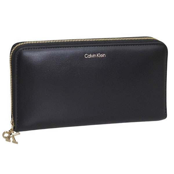 カルバンクライン 財布 メンズ 長財布 レザー ブラック CK LARGE ZIP AROUND LV04F1093G 1BLACK CALVIN KLEIN