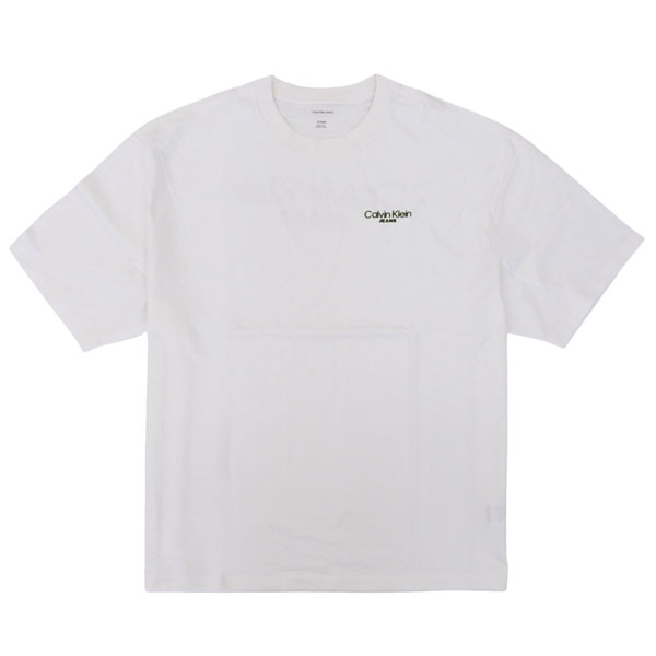 カルバンクライン Tシャツ メンズ カットソー 半袖 M コットン ホワイト LV04RD825GWHM CALVIN KLEIN