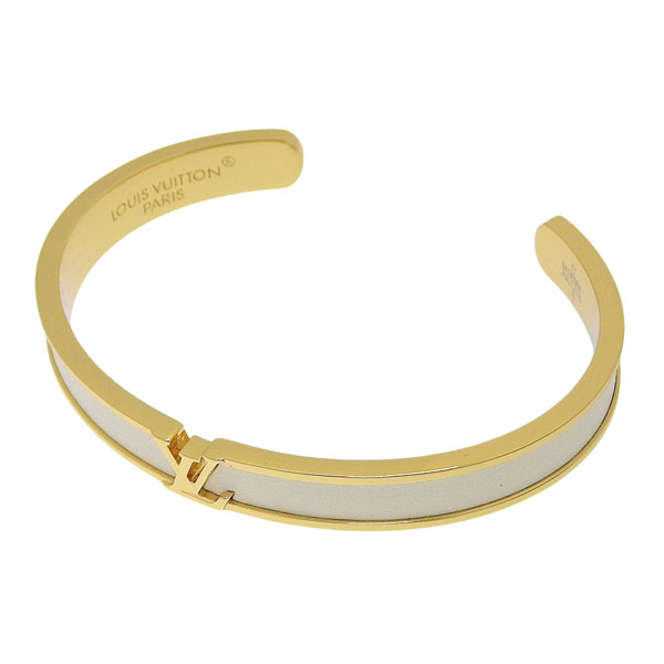 Louis Vuitton レザーブレスレット ホワイト【中古】ヴィトン LOUIS VUITTON（ルイ・ヴィトン） 【並行輸入品】ルイヴィトン