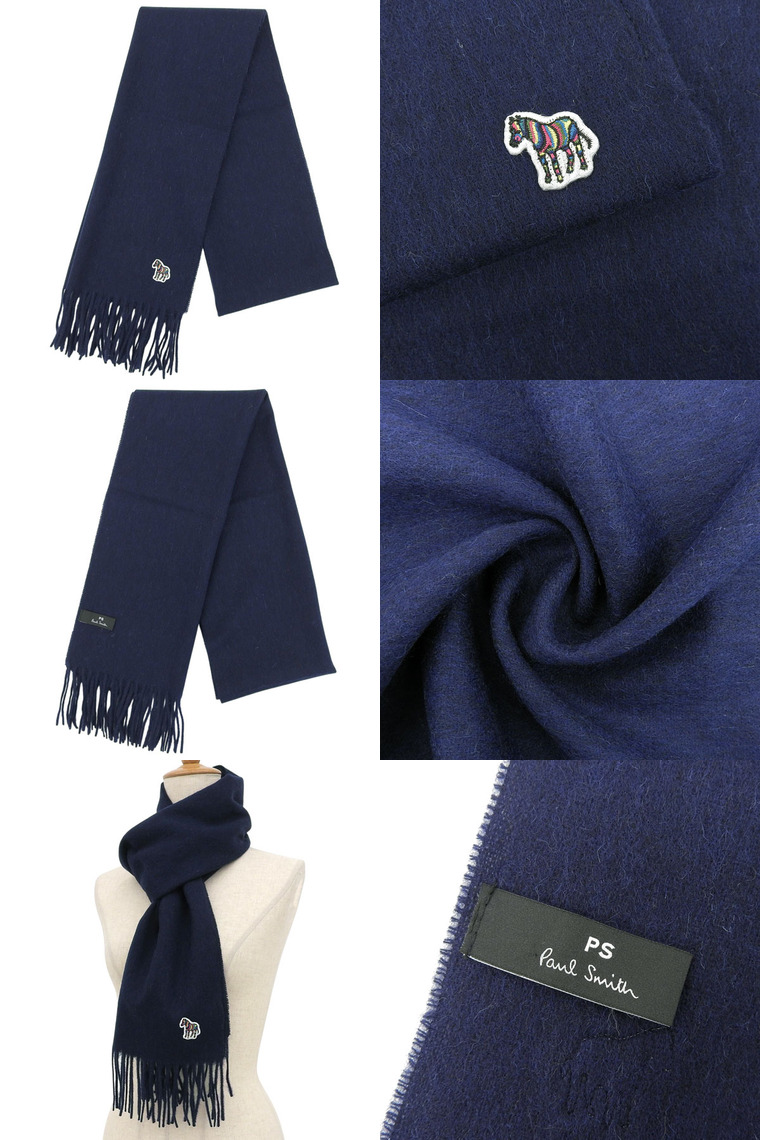 Paul Smith メンズマフラー（素材：羊毛、ウール）｜ファッション小物