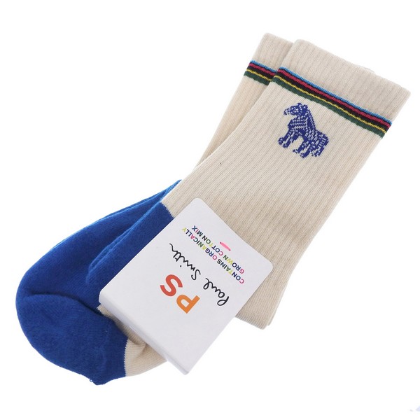 ポールスミス ソックス メンズ レディース アウトレット 靴下 ゼブラ ホワイトマルチ MEN SOCK BOBB ZEBRA M2A400MO SF720 02 Paul Smith
