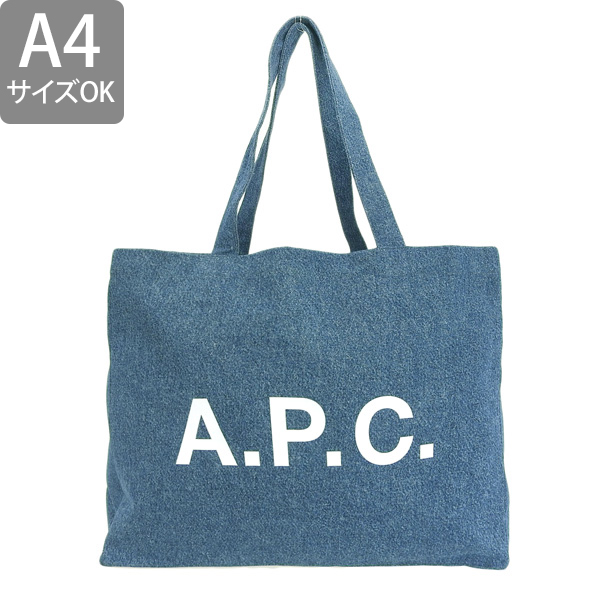 アーペーセー A.P.C. APC トートバッグ ショルダーバッグ デニム インディゴブルー メンズ レディース m61443ial