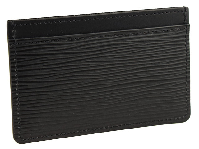 Louis Vuitton M63512 Card Holder , Black, One Size