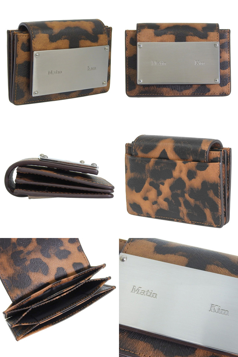 マーティンキム カードケース レディース レザー 無地 豹柄 レオパード