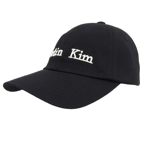 マーティンキム 帽子 メンズ レディース キャップ コットン ブラック MATIN CLASSIC LOGO BALL CAP MK2600HT001V BB Matin Kim