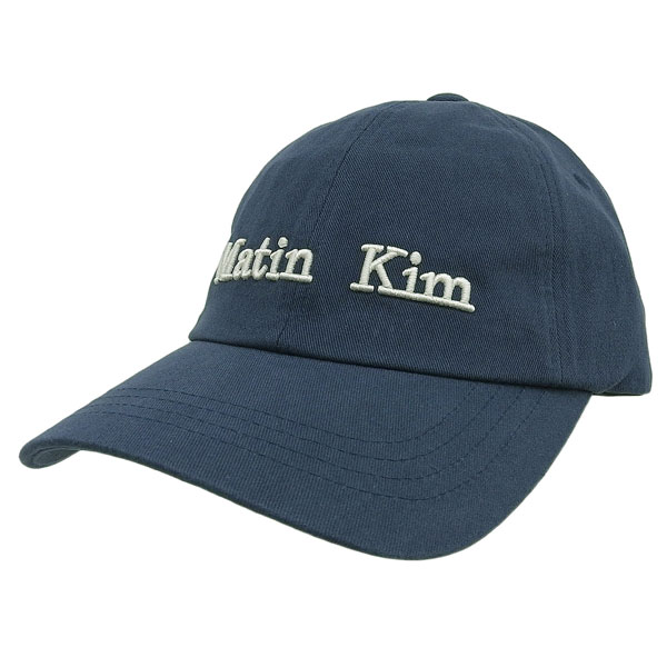 マーティンキム 帽子 メンズ レディース キャップ コットン ネイビー MATIN CLASSIC LOGO BALL CAP MK2600HT001V NA Matin Kim