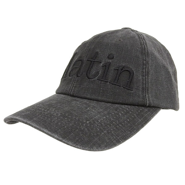 マーティンキム 帽子 メンズ レディース キャップ コットン ブラック MATIN LOGO WASHED BALL CAP MK2600HT707V BB Matin Kim