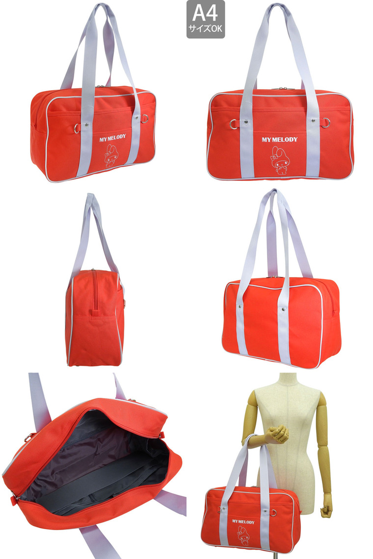 サンリオ バッグ レディース トートバッグ キティ クロミ マイメロディ シナモロール ポチャッコ キャラ かわいい 推し 推し活 カラーバッグ A4対応 SANRIO | sanrio | 10