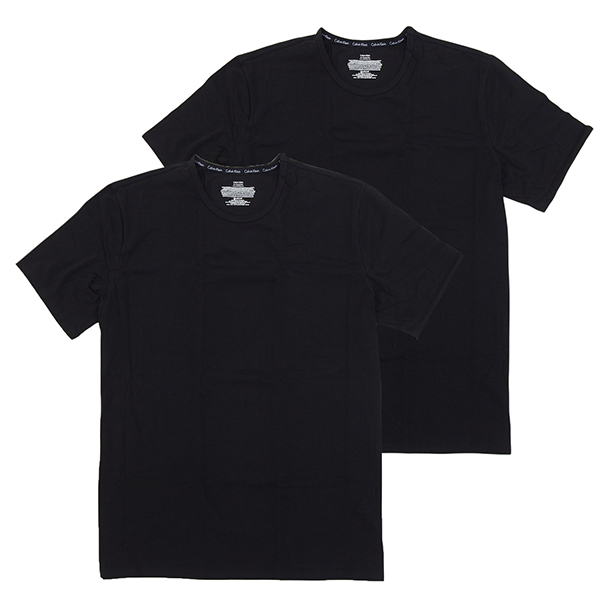 カルバンクライン Tシャツ メンズ カットソー 半袖 2枚組 S ブラック MODERN COTTON STRETCH Crew Neck T Shirt 2PACK NB1088ABKS CALVIN KLEIN