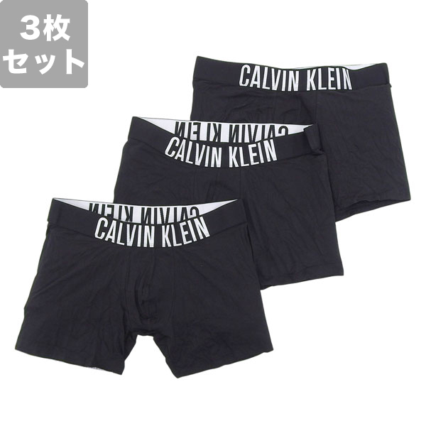 カルバンクライン ボクサーパンツ L 下着 アンダーウェア 3枚セット メンズ ブラック Intense Power Cotton Stretch BOXER BRIEF 3PK NB3609BLACKL CALVIN KLEIN